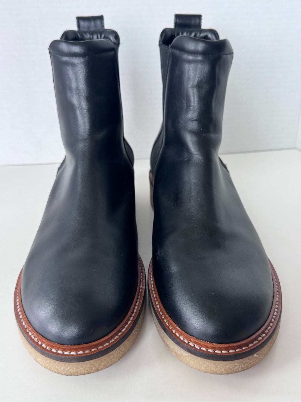 Everlane The Chelsea Boot Leather Black Women’s Size 9.5 - Picture 4 of 11